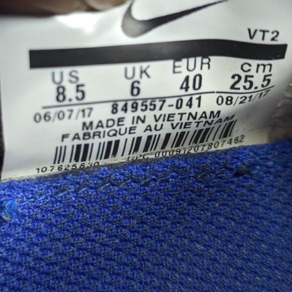 Nike Air VaporMax Oreo GUC Size  UK6 / US 8.5L  S2984  AUTHENTICATED - Picture 10 of 12